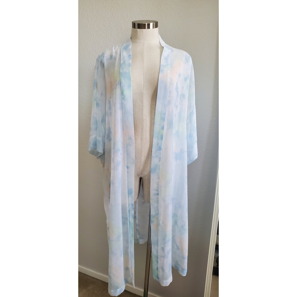 One size - Sheer watercolor cardigan